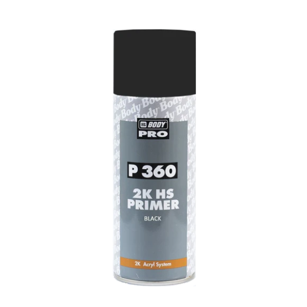 HB Body 360 2K High Build Primer Black Aerosol 400ml
