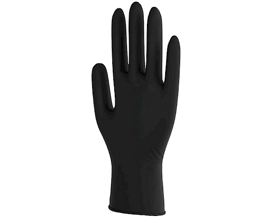 BLACK Nitrile Gloves Extra Large (x100)
