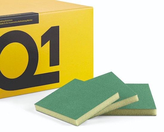 Q1 Double Sided Sanding Sponge Superfine GREEN 98x120 (x50)