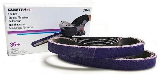 3M Cubitron II File Belt 786F 20mm x 520mm 80+ (x10) (33452)