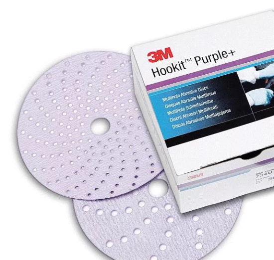 3M 334U Purple Abrasive Disc 150mm p500 (x100) (50534)