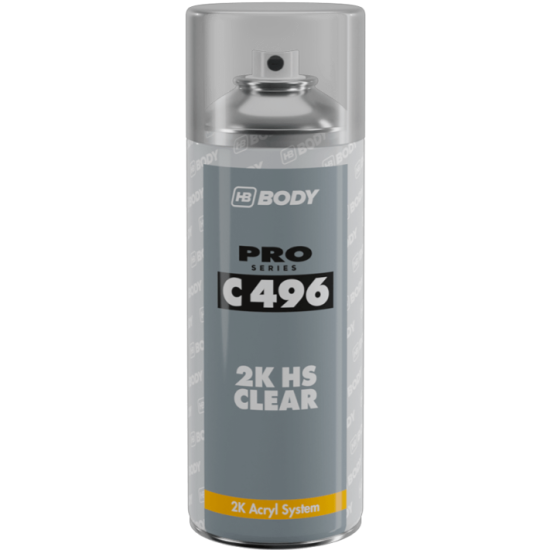 HB Body 496 2K Autoclear Lacquer Aerosol 400ml