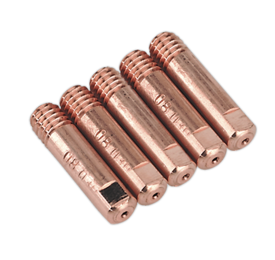 Sealey Contact Tip 0.8mm MB15 - Pack of 5