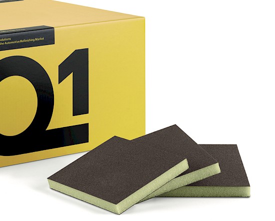 Q1 Double Sided Sanding Sponge Fine BROWN 98x120 (x50)