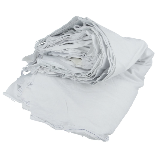 White 10kg Bag Cotton Rags