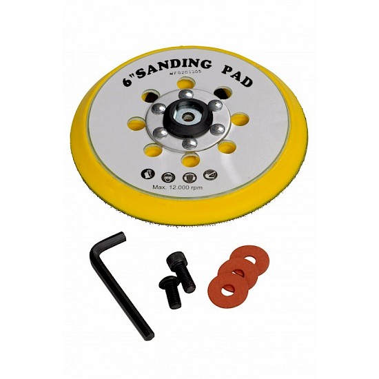 8 Hole Backing Pad 150mm Hook & Loop M8 Thread Festool Type
