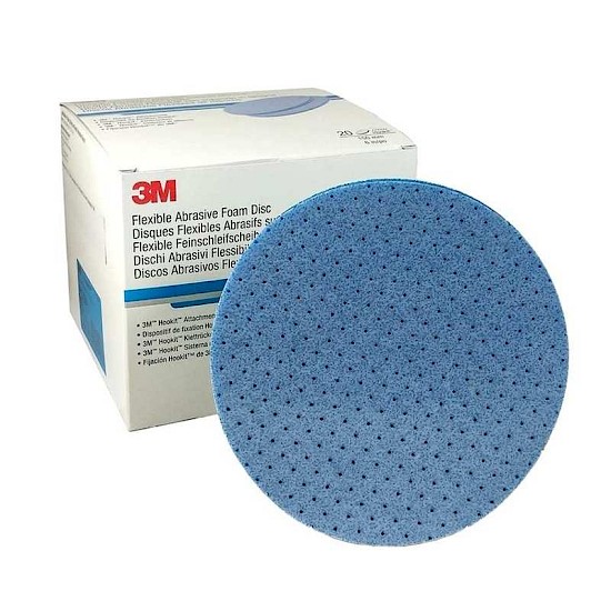 3M Flexible Abrasive Foam Discs 150mm P1000 (x20) (33541)