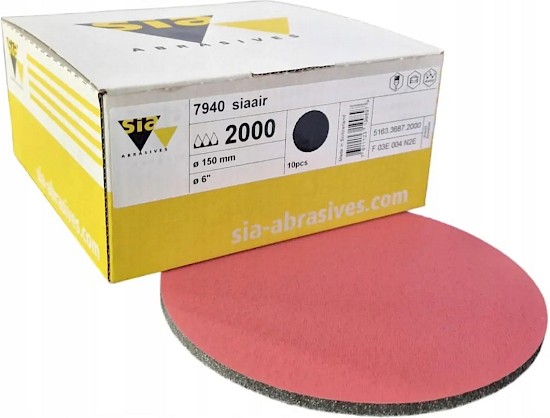 Sia 7940 SiaAir Velvet 150mm p2000 (x10)