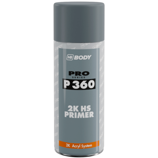 HB Body 360 2K High Build Primer Grey Aerosol 400ml