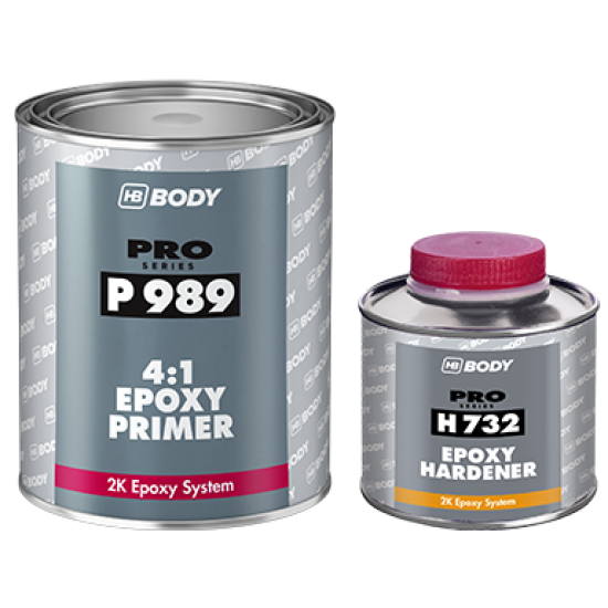 HB Body 989 Epoxy Primer Kit 4:1 1L+250ml Hardener