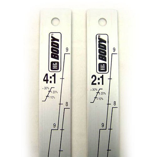 Paint Measuring Mixing Stick Ratio 2:1/4:1